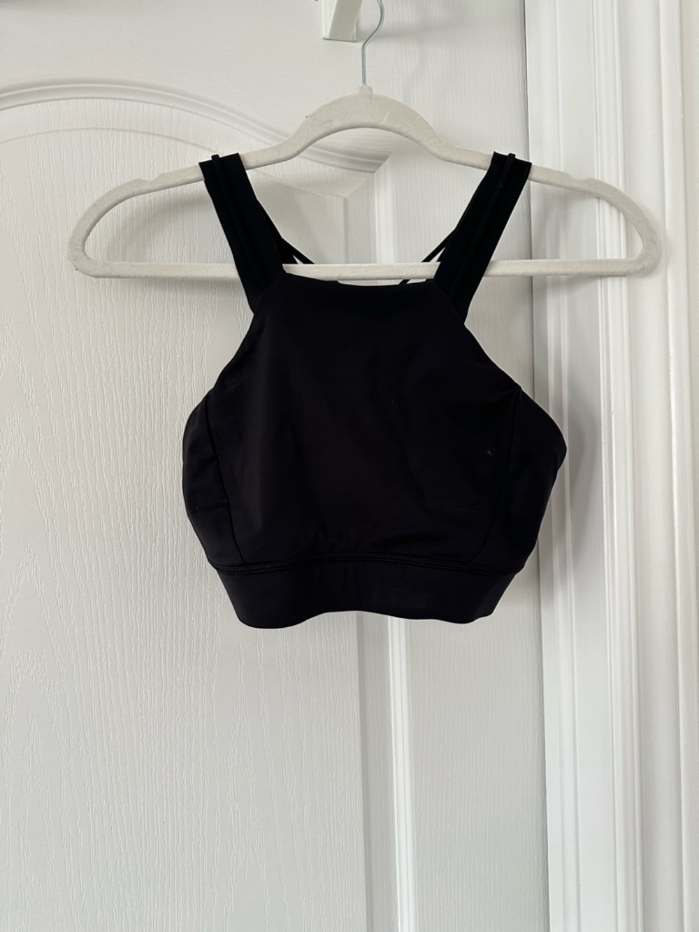lululemon athletica Black High-Neck Crop Sports Bra